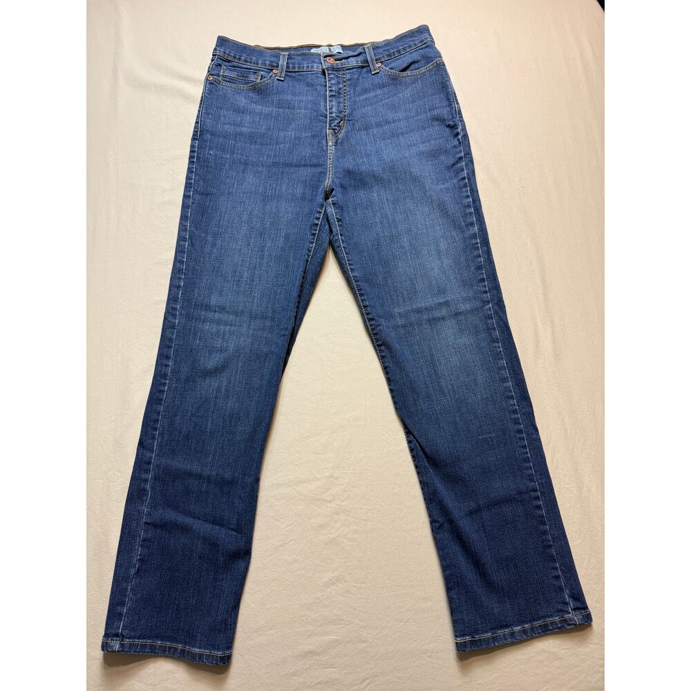 Womens Levi's Perfectly Slimming 512 Straight Jeans‎ Size 10 S/C Embellished